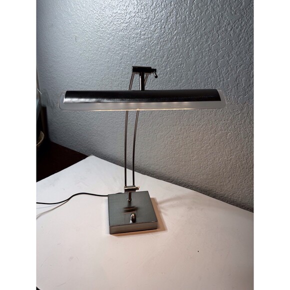 Adesso 5090-22 Esquire LED Desk Lamp 13-19in 9W Full Spectrum Brushed Steel Lamp - Picture 7 of 11